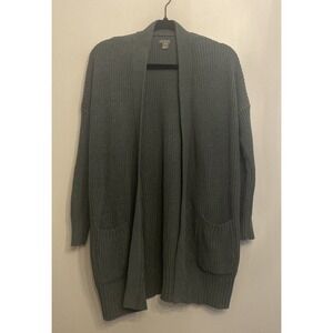 Aerie Womens Oversized Cardigan‎ Knit Sweater Green Size XS